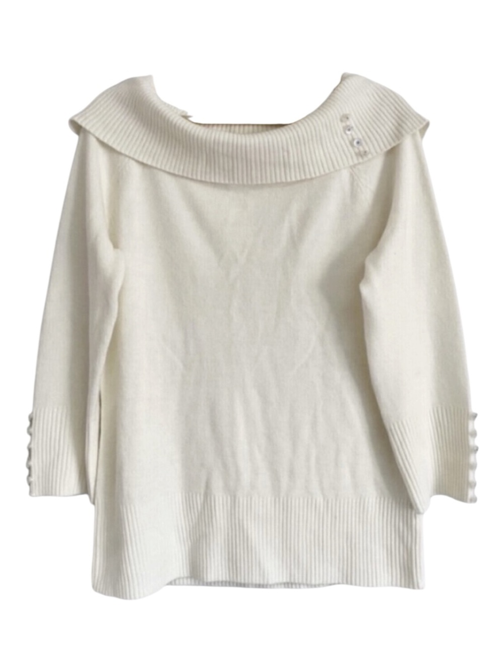 Vintage Carolyn Taylor cream sweater Petite Small